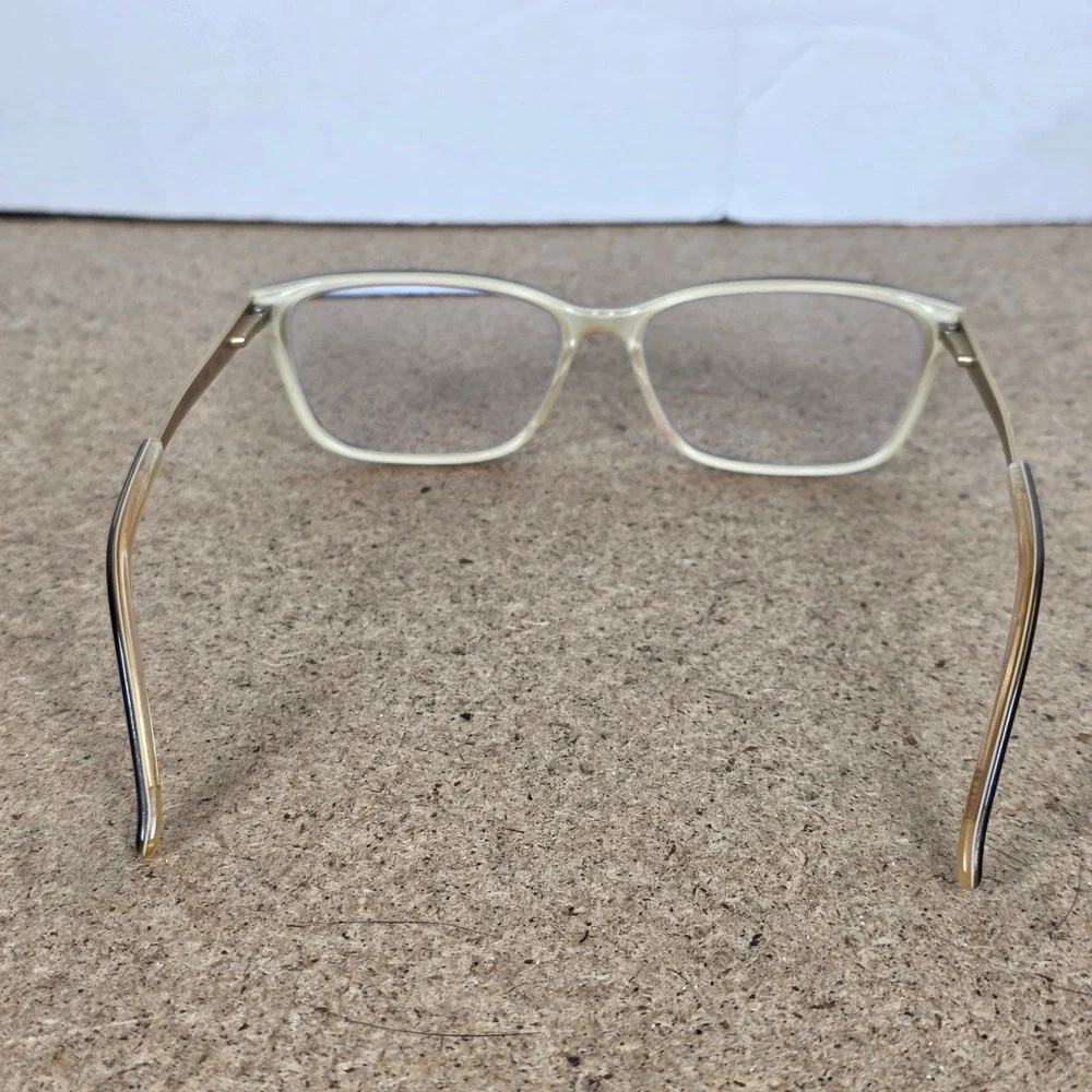 Jill Stuart JS 320-2‎ Black Cream Gold Filigree Crystal Eyeglasses 53-14-135